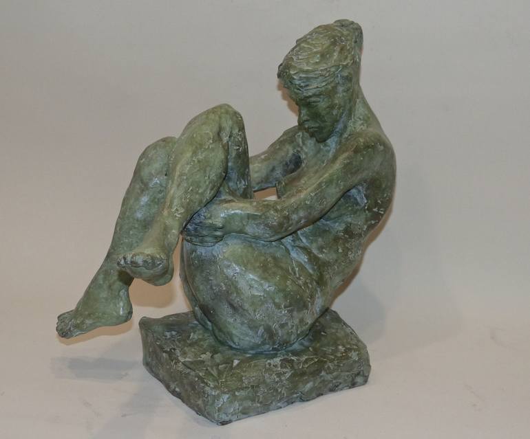 Original Expressionism Nude Sculpture by Ybah Sculpteur