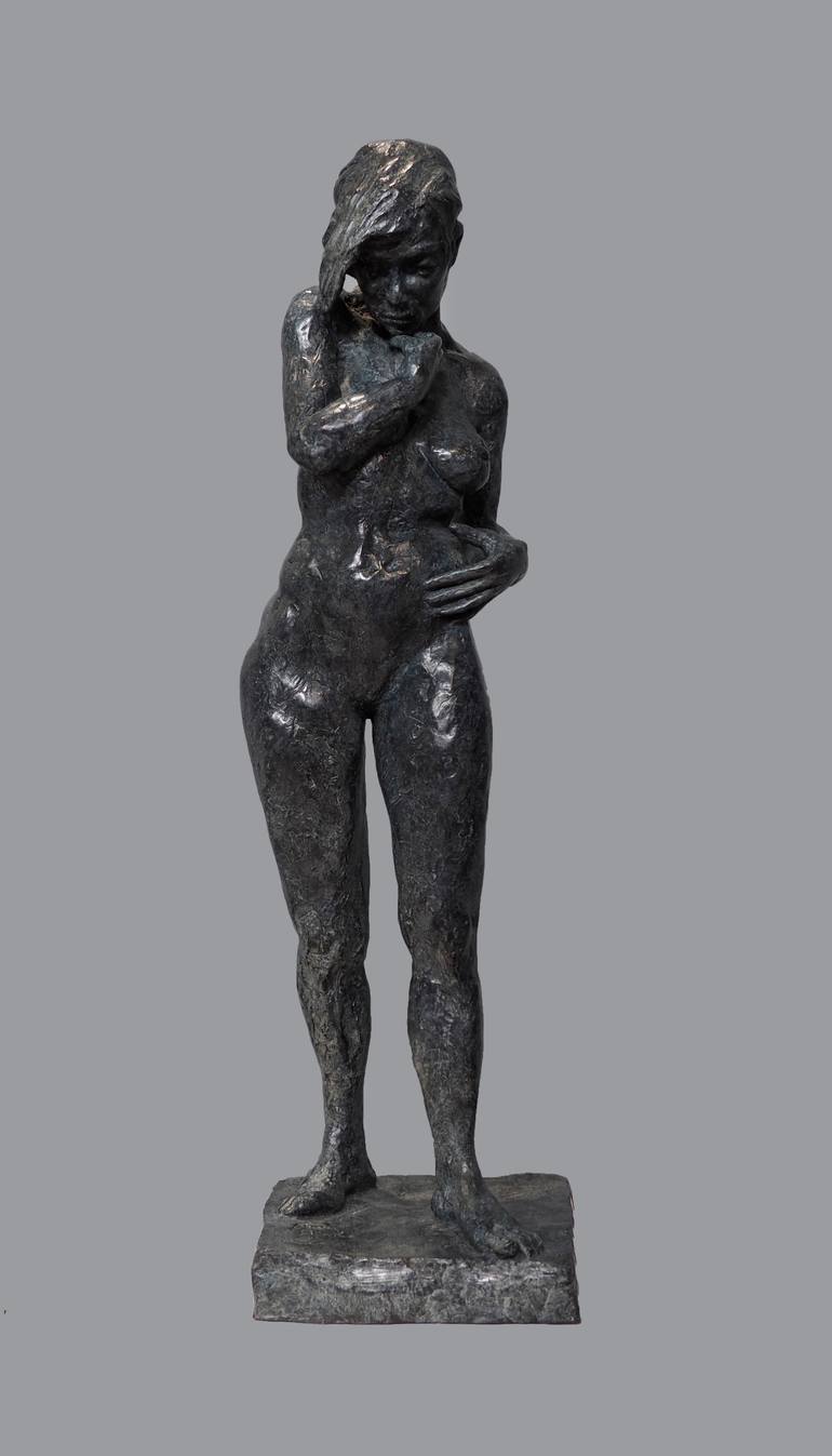 Original Expressionism Nude Sculpture by Ybah Sculpteur