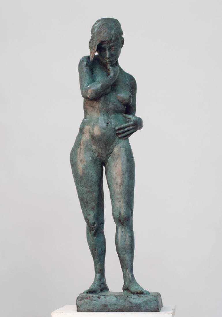 Original Expressionism Nude Sculpture by Ybah Sculpteur