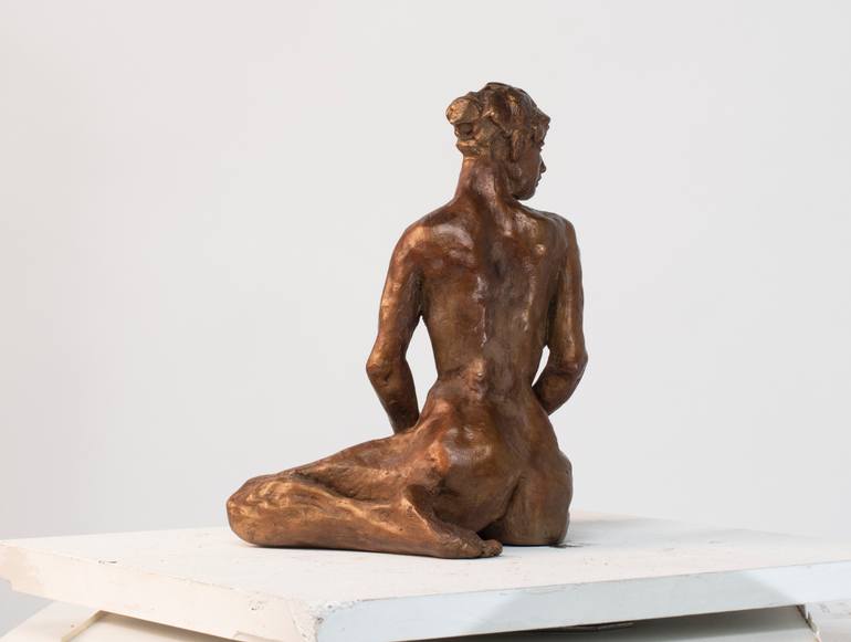 Original Expressionism Nude Sculpture by Ybah Sculpteur