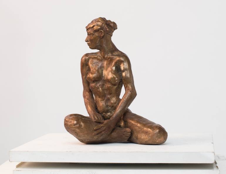 Original Expressionism Nude Sculpture by Ybah Sculpteur