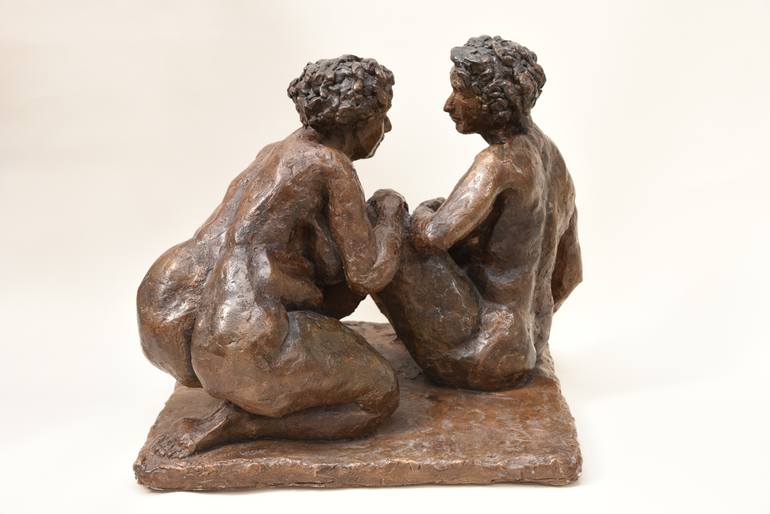 Original Expressionism Nude Sculpture by Ybah Sculpteur