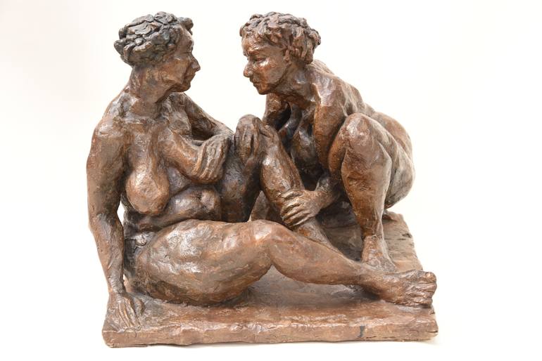 Original Expressionism Nude Sculpture by Ybah Sculpteur