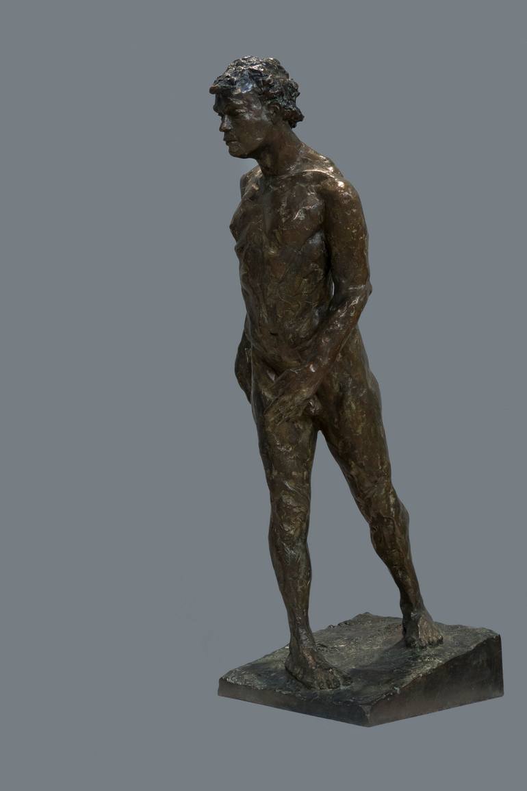 Original Expressionism Nude Sculpture by Ybah Sculpteur