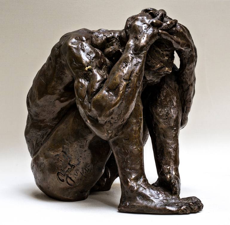 Original Expressionism Nude Sculpture by Ybah Sculpteur