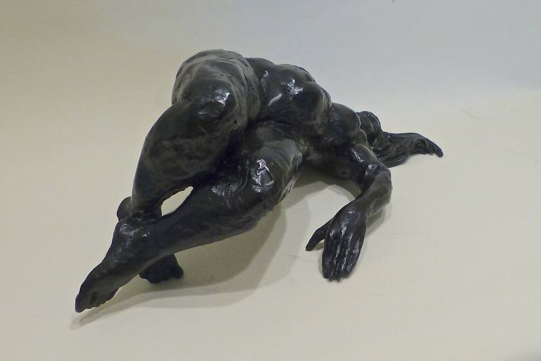 Original Expressionism Nude Sculpture by Ybah Sculpteur