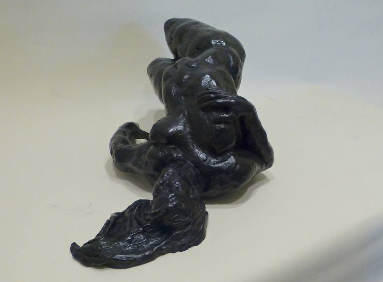 Original Expressionism Nude Sculpture by Ybah Sculpteur