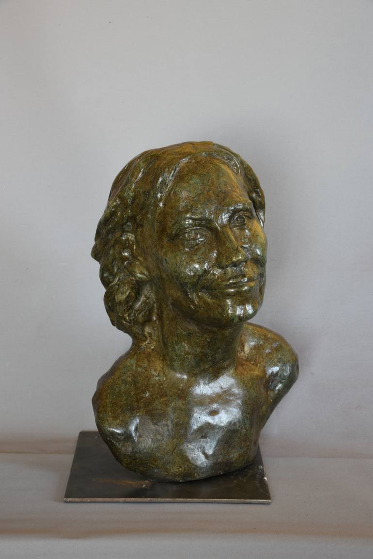Original Expressionism People Sculpture by Ybah Sculpteur