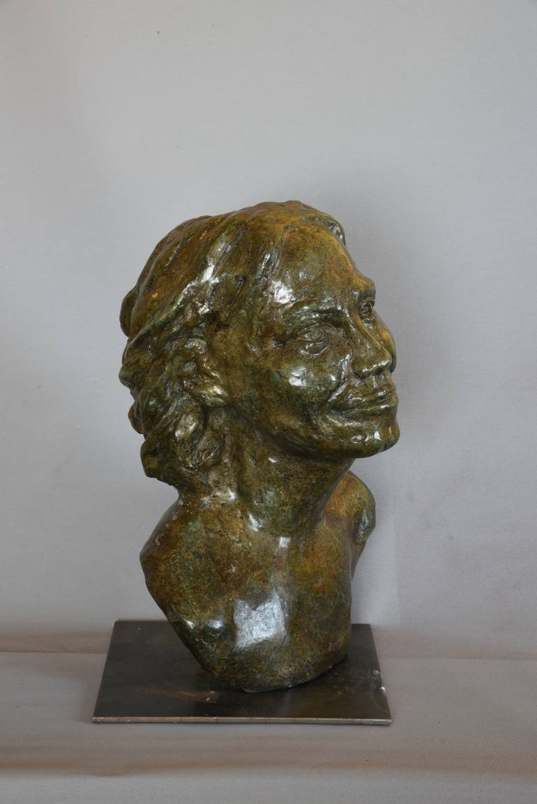 Original Expressionism People Sculpture by Ybah Sculpteur