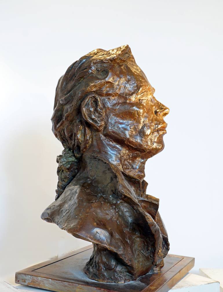 Original Expressionism People Sculpture by Ybah Sculpteur