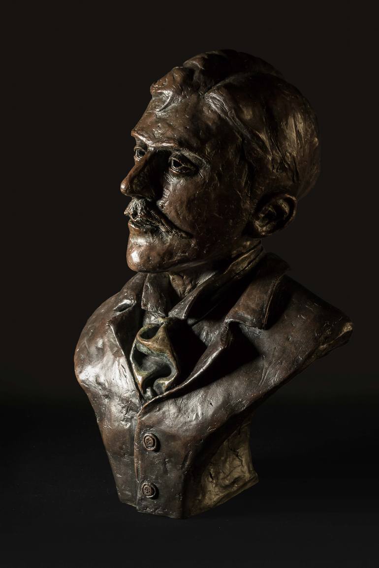 Original Expressionism People Sculpture by Ybah Sculpteur