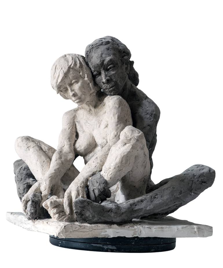 Original Expressionism Nude Sculpture by Ybah sculpteur