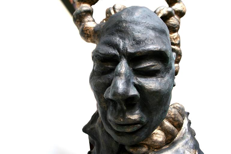 Original Figurative Time Sculpture by Mehnoush Modonpour
