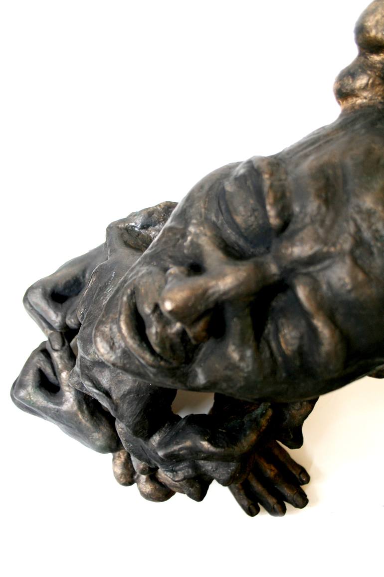Original Figurative Time Sculpture by Mehnoush Modonpour
