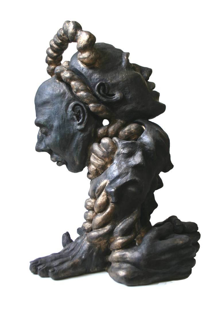 Original Figurative Time Sculpture by Mehnoush Modonpour
