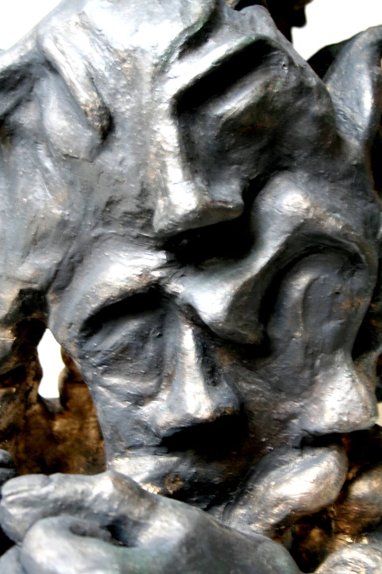 Original Figurative Time Sculpture by Mehnoush Modonpour