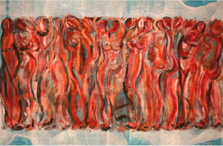 Original Conceptual Nude Printmaking by Mehnoush Modonpour