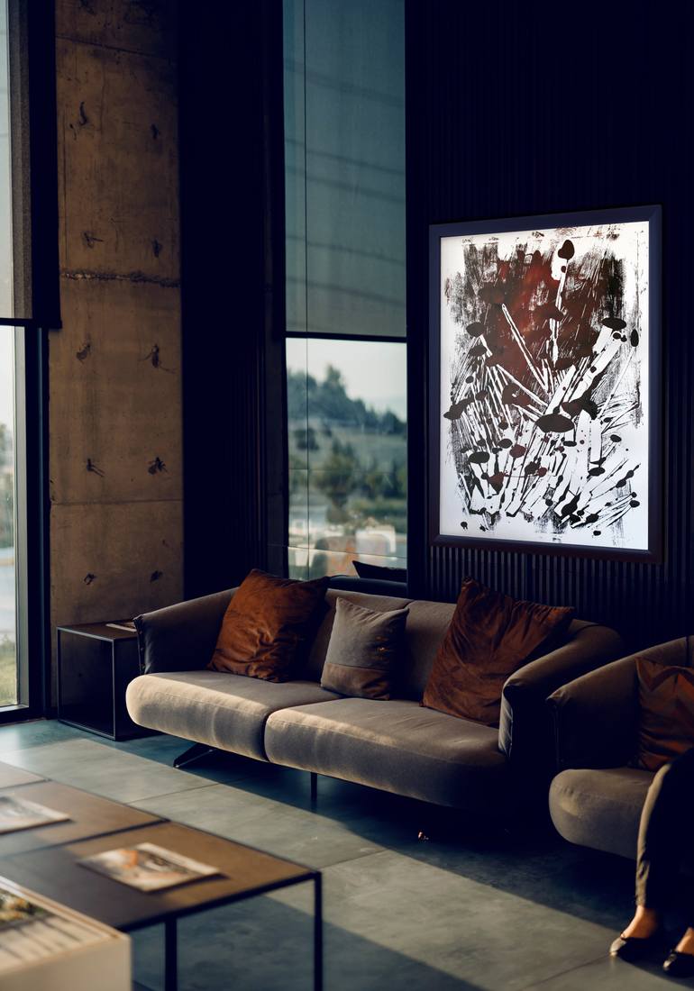 Original Conceptual Abstract Printmaking by Kristine Bula