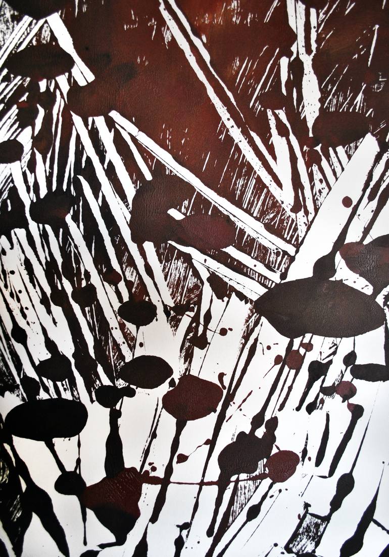 Original Conceptual Abstract Printmaking by Kristine Bula