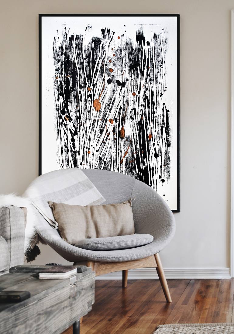 Original Abstract Landscape Printmaking by Kristine Bula