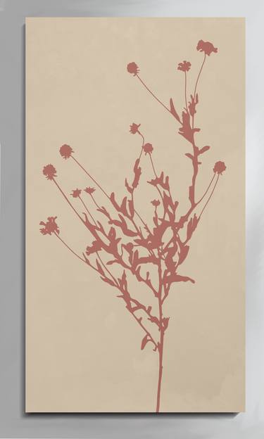 Original Color Field Painting Botanic Paintings by Viktor Antonuyuk