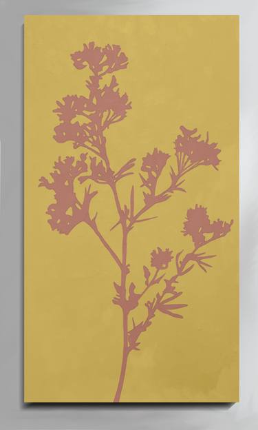Original Minimalism Botanic Paintings by Viktor Antonuyuk