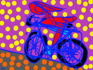 Print of Abstract Bicycle Digital by Bahja Choy