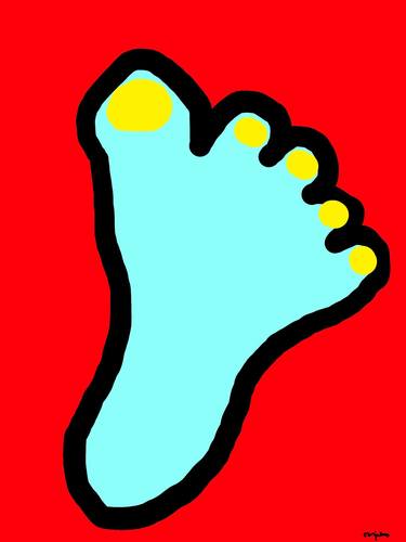 Gold Toenails, Blue Foot thumb
