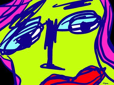Original Abstract Portrait Digital by Bahja Choy