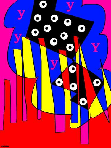 Original Abstract Women Digital by Bahja Choy
