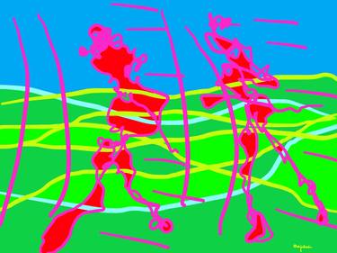 Original Abstract Sports Digital by Bahja Choy