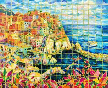 Cinque terre. Colorful Italian landscape. thumb