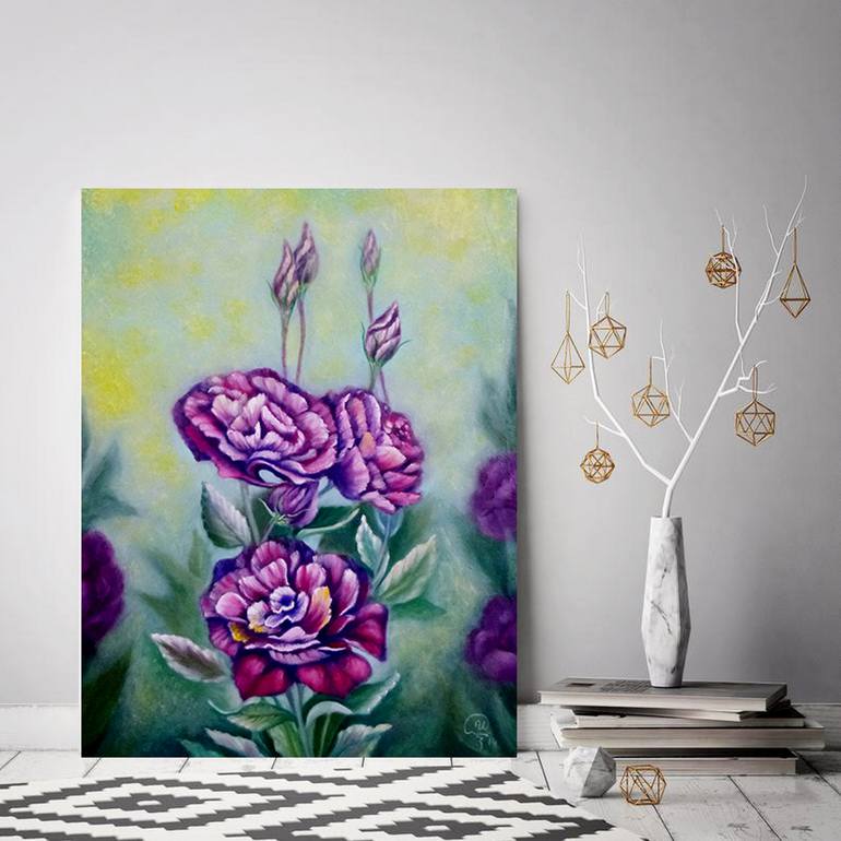 Original Fine Art Floral Painting by Iryna Fedarava 