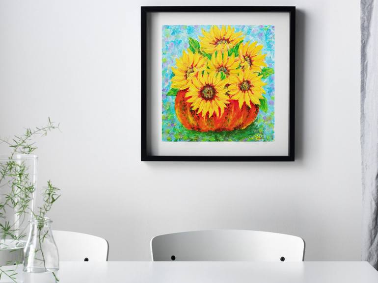 Original Impressionism Floral Painting by Iryna Fedarava 