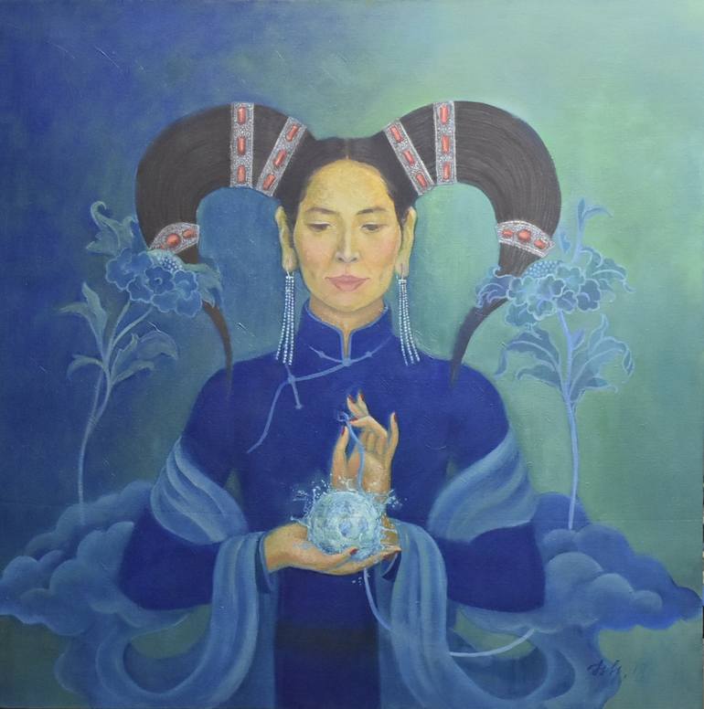 Original Conceptual Women Paintings by Tuvshinjargal Tsend-Ayush