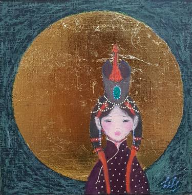 Original Art Deco Culture Paintings by Tuvshinjargal Tsend-Ayush