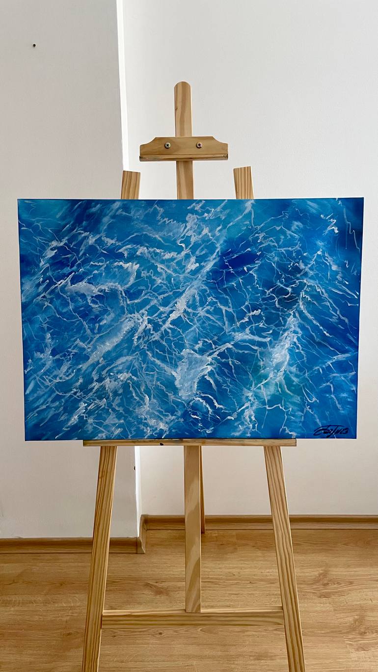 Original Classicism Beach Painting by Anna Pavlovich-Naneva