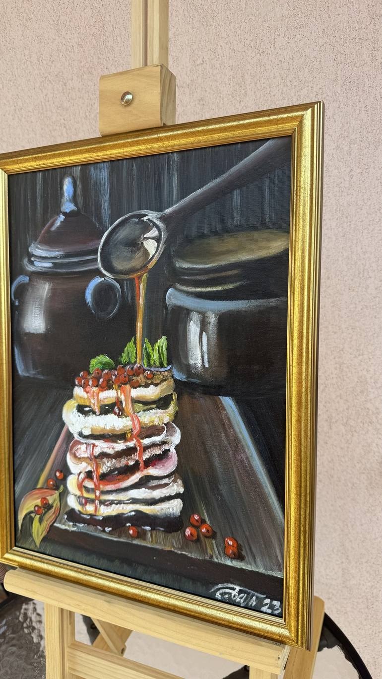 Original Classicism Food & Drink Painting by Anna Pavlovich-Naneva