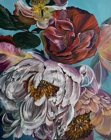 Original Contemporary Botanic Painting by Anna Pavlovich-Naneva