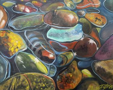 Original Contemporary Beach Painting by Anna Pavlovich-Naneva