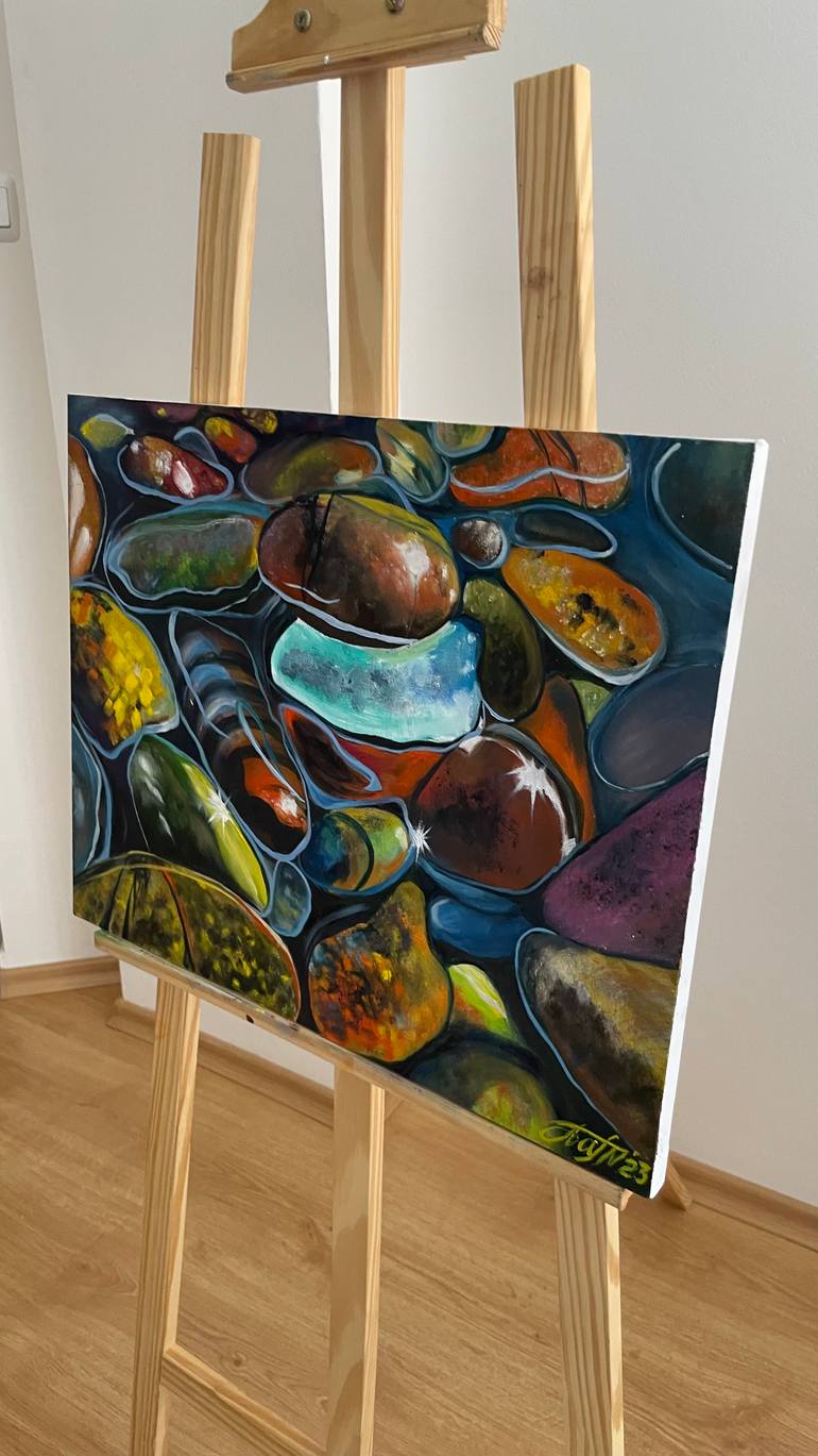 Original Contemporary Beach Painting by Anna Pavlovich-Naneva