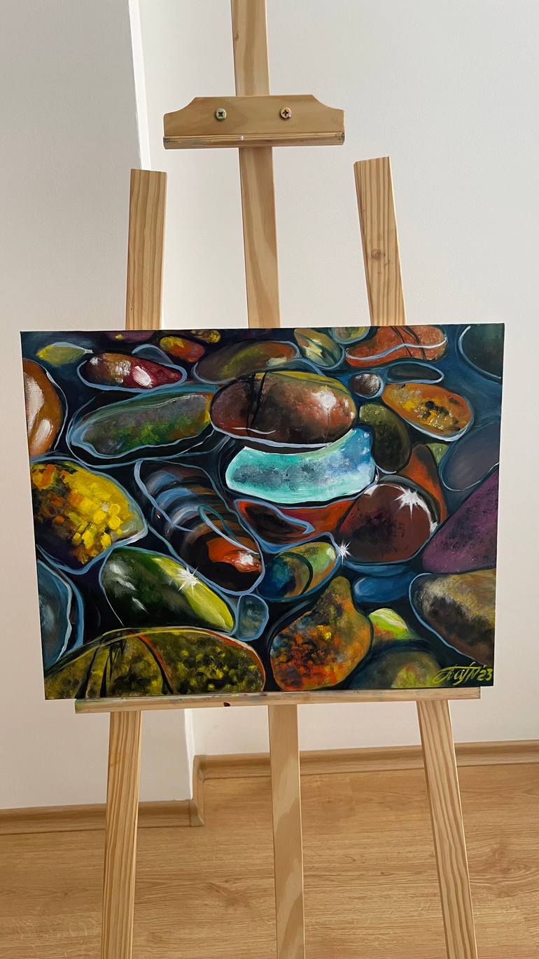 Original Contemporary Beach Painting by Anna Pavlovich-Naneva
