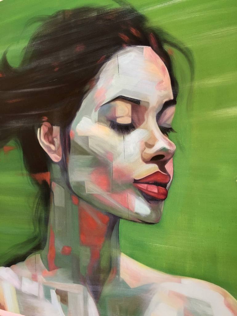 Original Portrait Painting by DIEP LAM VAN