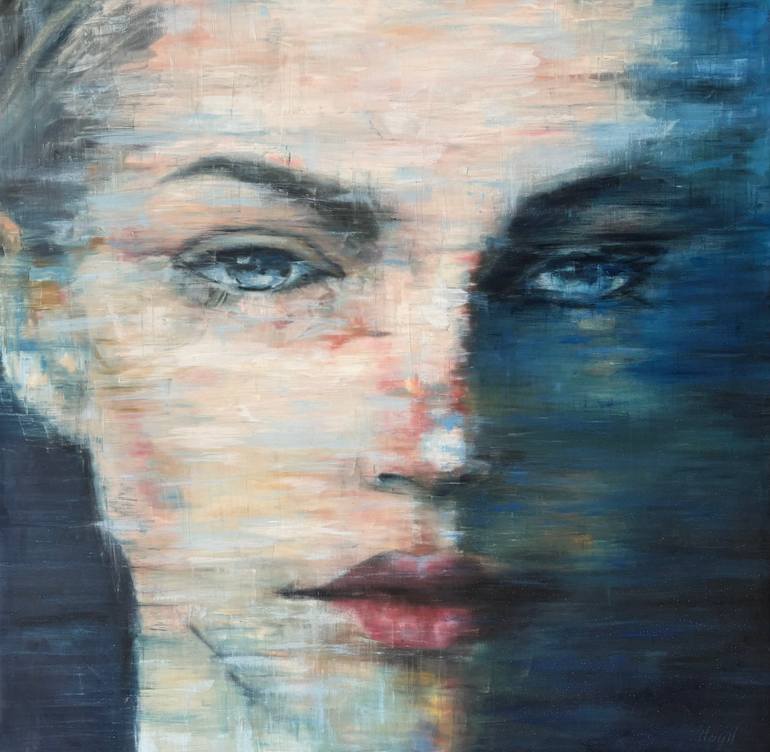 Abstract-portrait 02 Painting by Vans Lam | Saatchi Art