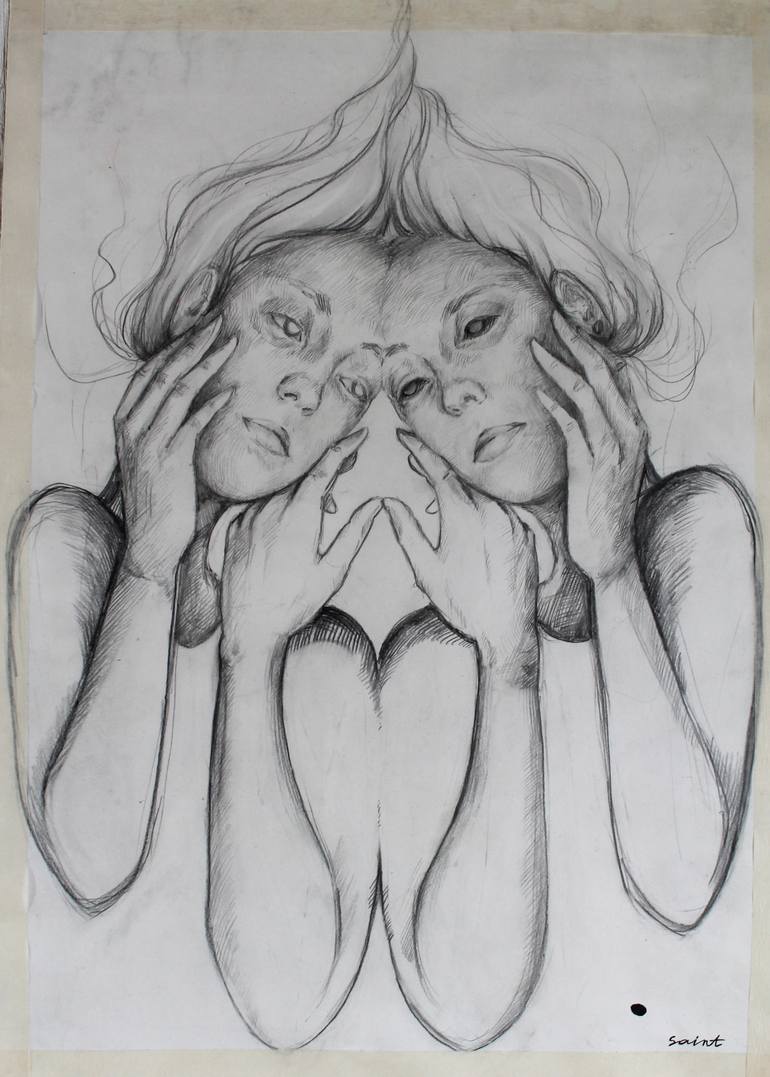 My best friend Drawing by Mary Saint | Saatchi Art