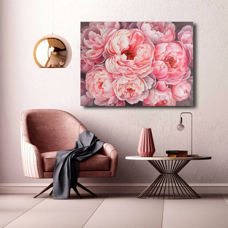 Original Realism Floral Painting by Oxana Zvonetskaya