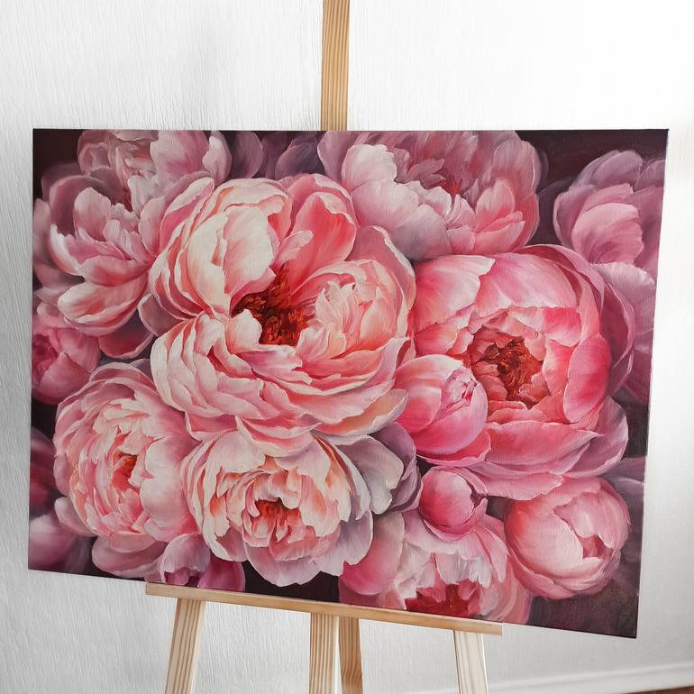 Original Realism Floral Painting by Oxana Zvonetskaya