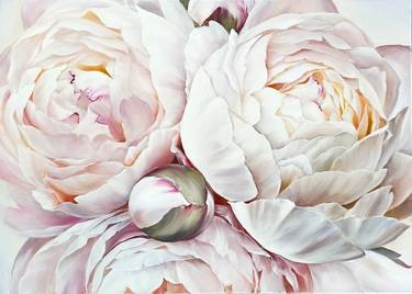 Oil painting "White peonies" thumb