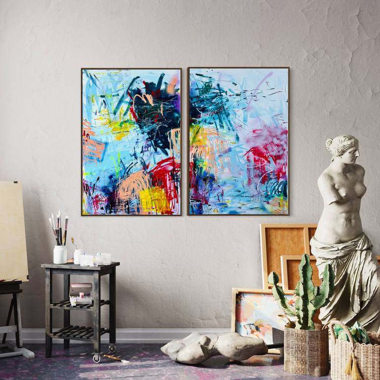 Original Abstract Painting by Sandra Stanionyte