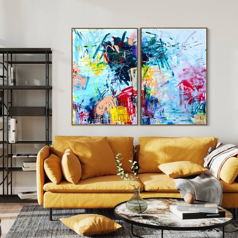 Original Abstract Painting by Sandra Stanionyte